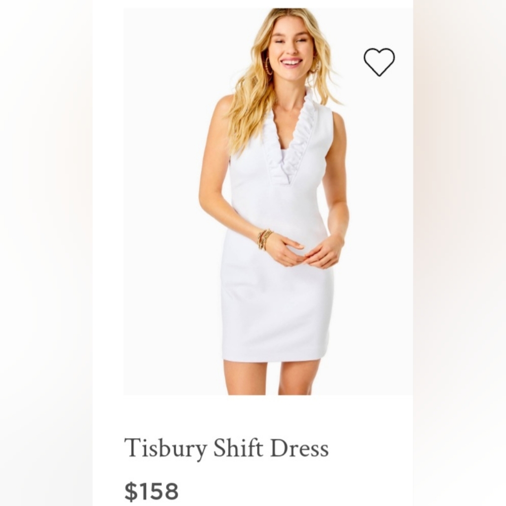 EUC White Tisbury Ruffle Dress